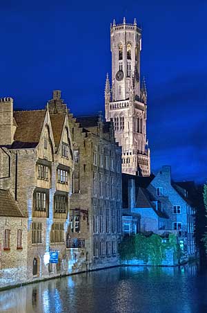 ブルージュ（ブリュージュ） Bruges Brugge　夜景