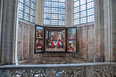 ルーヴェンの聖ペテロ教会周歩廊の聖餐の秘跡の祭室　Collegiale Sint-Pieterskerk