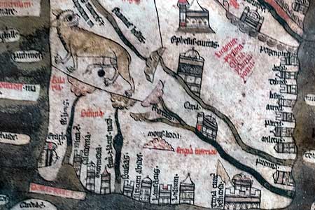 ヘレフォード大聖堂のマッパ・ムンディ　Hereford Cathedral Mappa Mundi