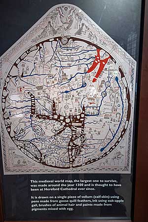 ヘレフォード大聖堂のマッパ・ムンディ　Hereford Cathedral Mappa Mundi