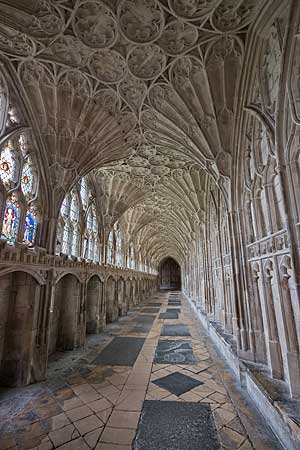 グロスター大聖堂の回廊　Cloister of the Gloucester Cathedral