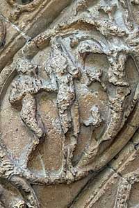 マームズベリー修道院付属教会南扉口の彫刻 Malmesbury Abbey