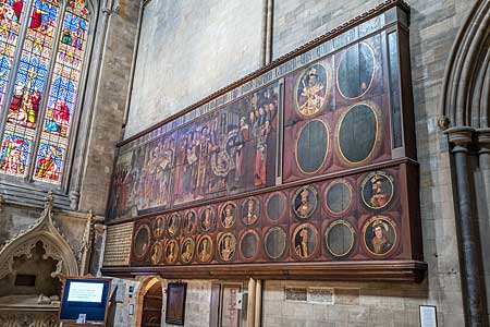 チチェスター大聖堂南翼廊の板絵