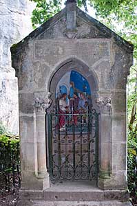 ロカマドゥールのノートルダム聖堂 Sanctuaire Notre Dame de Rocamadour 十字架の道　Chemin de Croix 第1留　死刑の宣告