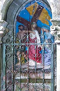 ロカマドゥールのノートルダム聖堂 Sanctuaire Notre Dame de Rocamadour 十字架の道　Chemin de Croix 第4留　イエス、母マリアに会う