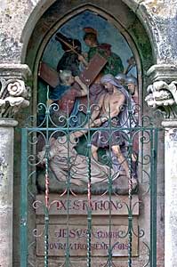 ロカマドゥールのノートルダム聖堂 Sanctuaire Notre Dame de Rocamadour 十字架の道　Chemin de Croix 第9留　イエス、三度倒れる