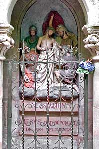 ロカマドゥールのノートルダム聖堂 Sanctuaire Notre Dame de Rocamadour 十字架の道　Chemin de Croix 第10留　イエス、衣をはがされる