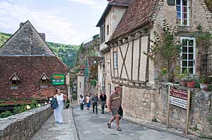ロカマドゥールの旧市街　la cité médiévale de Rocamadour  