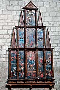 神秘のロザリオの多翼祭壇画（１６-１７世紀）　polyptyque des Mystères du Rosaire