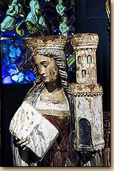 ou@v@فi}lXN̉Ɓj@Statue de Sainte Barbe du 16. siècle, Le Musée de Provins et du Provinois(Maison Romane)
