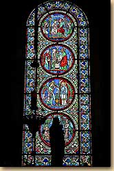 サン・キリアス参事会聖堂祭室のステンドグラス　 プロヴァン　Chœur de la Collégiale Saint-Quiriace　Provins