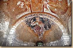 クリプトのフレスコ画　サン・テティエンヌ大聖堂　オーセール　La peinture murale, La Cathédrale Saint-Etienne Auxerre