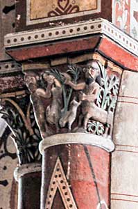 柱頭彫刻　イソワールのサン・オストルモワンヌ教会（サン・トストルモワンヌ教会）　Église Saint-Austremoine d'Issoire 