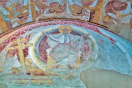 ナルテクスのフレスコ画　サン・サヴァン・シュル・ガルタンプ修道院 Abbaye de Saint-Savin-sur-Gartempe
