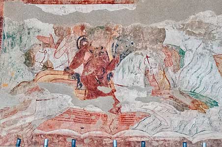 天井のフレスコ画　サン・サヴァン・シュル・ガルタンプ修道院 Abbaye de Saint-Savin-sur-Gartempe