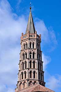 サン・セルナンバジリカ聖堂の鐘楼（トゥールーズ　フランス）　Basilique Saint-Sernin de Toulouse