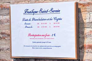 サン・セルナンバジリカ聖堂の周歩廊　トゥールーズ　フランス　Le déambulatoire de la Basilique Saint-Sernin de Toulouse　