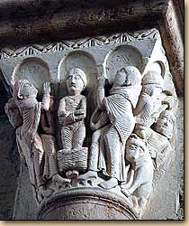 サント・マドレーヌ・バジリカ聖堂ナルテックスの柱頭彫刻 （ヴェズレー）,Basilique Ste-Madeleine de Vézelay,Benedictine Abbey Church of Sante-Marie-Madeleine