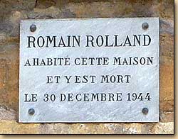 ロマン・ロランの家　Maison Romain Rolland サン・テティエンヌ通り　ヴェズレー　Rue Saint-Étienne　Vézelay