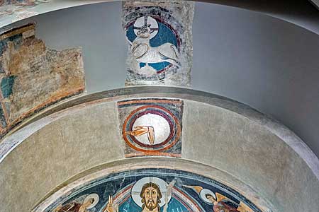 サン・クリメント・デ・タウイ教会の壁画（カタルーニャ美術館）　Sant Climent de Taüll