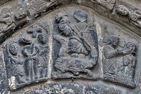 扉口タンパンの彫刻　サン・ミケウ教会（ヴィエラ）、サン・ミゲル教会（ビエラ）、Sant Miquèu de Vielha - San Miguel de Viella