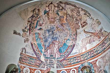サン・ミケル教会中央後陣の壁画（カタルーニャ美術館）